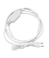 Stik til 230V LED strip (Slim COB) - 2 meter, Inkl. endeprop, 230V