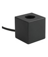 Cube E27 bordlampe - Satin sort, maks. 60W, uden lyskilde