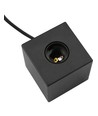 Cube E27 bordlampe - Satin sort, maks. 60W, uden lyskilde