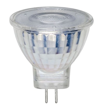 GU4 4,2W dæmpbar LED pære, 12V - MR11, glas, 36°, 400lm, 2700K