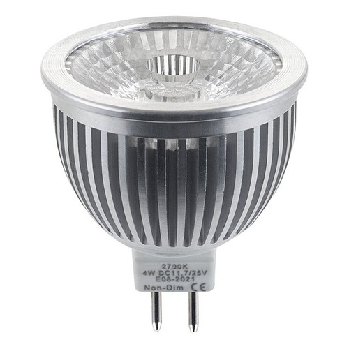 GU5.3 4W LED pære - 12-30V, 325lm, 38°, MR16, 2700K