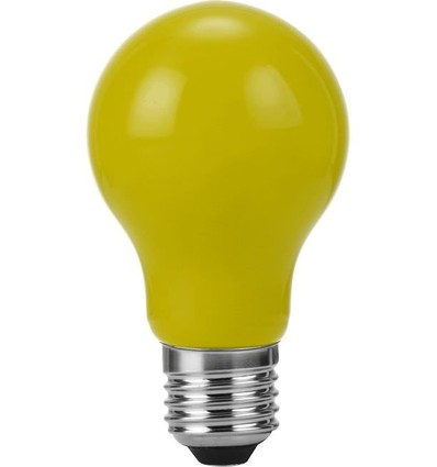 E27 1W LED filament pære - A60, Gul, Party Colour Premium