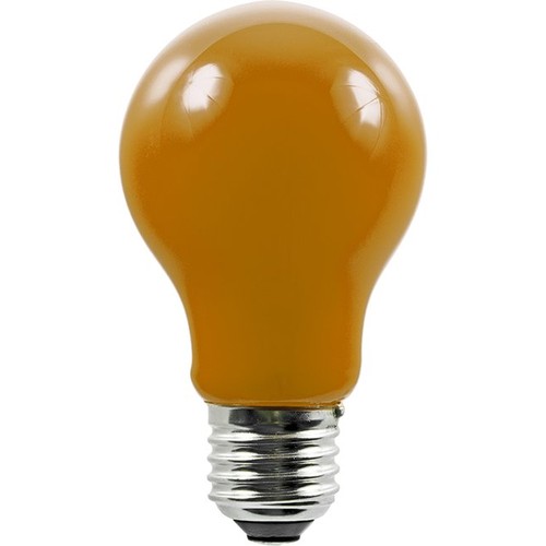 E27 1W LED filamentpære - A60, orange, Party Colour Premium