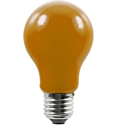 E27 1W LED filamentpære - A60, orange, Party Colour Premium