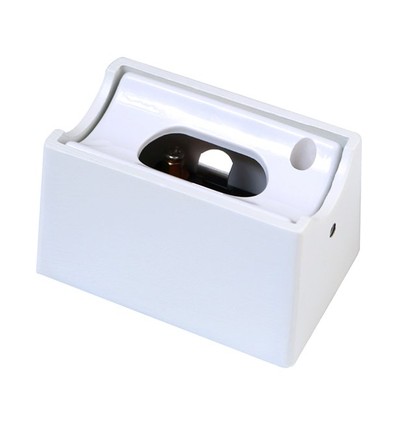 S14s fatningssæt i hvidt metal, 2 stk. - Til S14s LED rør