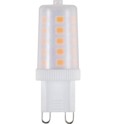 G9 3W LED pære - 320lm, mat glas, 2700K