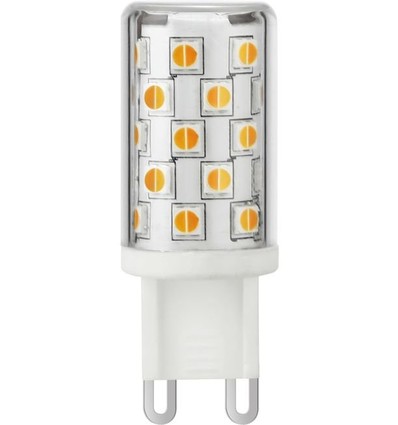 G9 4W dæmpbar LED pære - DimToWarm, 2200-3000K, 360lm, 4,9cm, klar glas