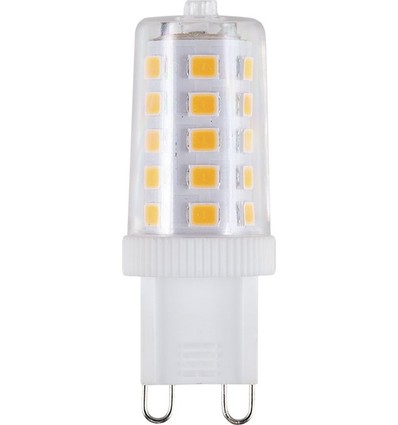 G9 3W LED pære - 320lm, 5cm, klar glas, 2700K