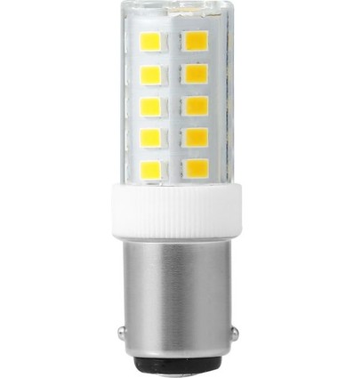 BA15d 3,5W LED rør - 5,2cm, 380lm, klar glas, 3000K