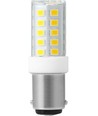 BA15d 3,5W LED rør - 5,2cm, 380lm, klar glas, 3000K