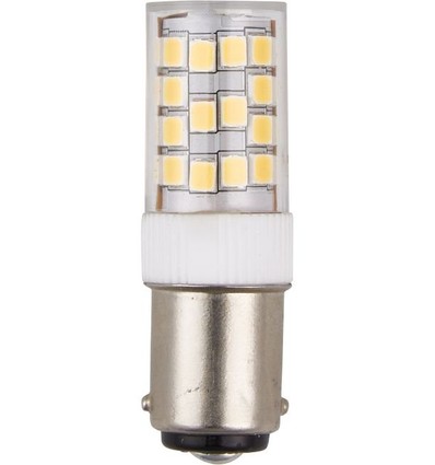 Ba15d 3,2W LED rør - 5,2cm, dæmpbar, 390lm, klar glas