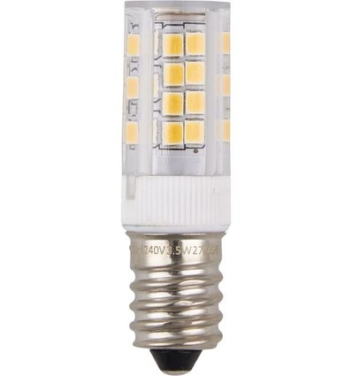 E14 3,5W dæmpbar LED pære - 5,3cm, 2700K, klar, Triac dæmpbar