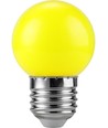 E27 1W LED kronepære - G45, gul, 50lm, Party Colour