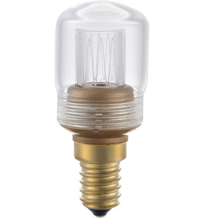 E14 2W dæmpbar LED vintage pære - 7cm, 2000K, klart glas, rørformet