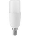 E14 5W LED rørpære, 10,8cm - 95-265V, 640lm, opal glas