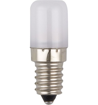 E14 1,8W LED rørpære - 5,2cm, 130lm, 2700K, opal glas