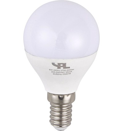 E14 4W DimToWarm LED kronepære - G45, 250lm, 2000-2700K, opal glas, dæmpbar