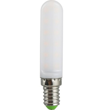 E14 4W LED rørpære - 9cm, 300lm, opal glas