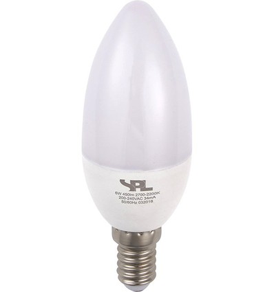 E14 4W dæmpbar LED kronepære - DimToWarm, 2000-2700K, C37, opal glas