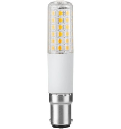 BA15d 8W dæmpbar LED rørpære - 9cm, 1055lm, 2700K, klart glas