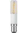 BA15d 8W dæmpbar LED rørpære - 9cm, 1055lm, 2700K, klart glas