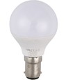 BA15d 3W LED kronepære, 12-60V - G45, opal glas, 250lm, varm hvid