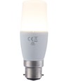 B22d 7W LED pære, 95-265V - 10,8cm, 640lm, opal glas