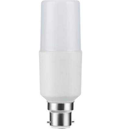 B22d 9W LED pære - 12,5cm, 95-265V, 1180lm, opal glas, 3000K