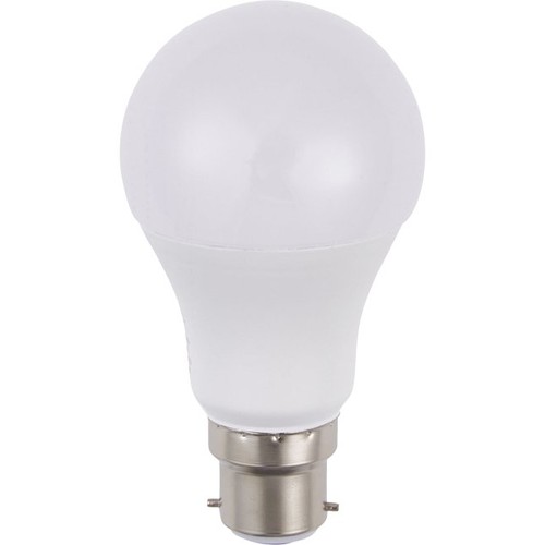 BA22d 5,5W LED pære, 12-60V - A60, 600lm, opal glas, 3000K