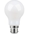 B22d 8W dæmpbar LED pære - A60, filament, mat glas, 806lm, varm hvid