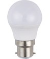 B22d 3W LED kronepære, 12-60V - G45, opal glas, 3000K