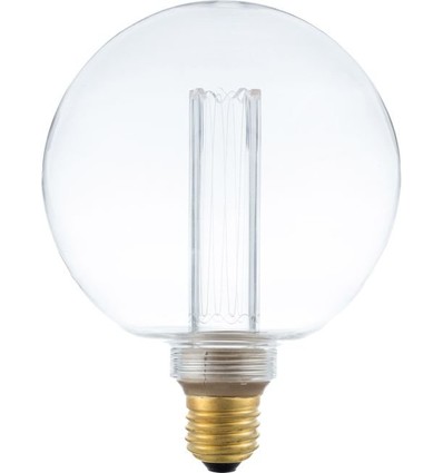 E27 3,5W dæmpbar LED pære - G125, Vintage Globe, 2000K, klart glas