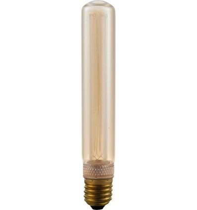 E27 2,5W dæmpbar LED vintage pære - 18,5cm, 1800K, guld glas, Tube T30
