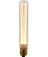 E27 2,5W dæmpbar LED vintage pære - 18,5cm, 1800K, guld glas, Tube T30