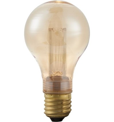 E27 2,5W dæmpbar LED vintagepære - A60, 1800K, guld glas, 65lm