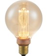 E27 3,5W dæmpbar LED vintage pære - G95 Globe, 1800K, guld glas, 100lm
