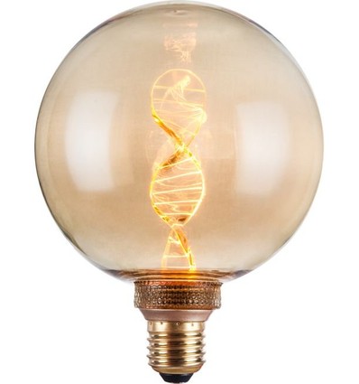 E27 3,5W dæmpbar LED Vintage DNA Globe G125 - 110lm, 1800K, guld glas