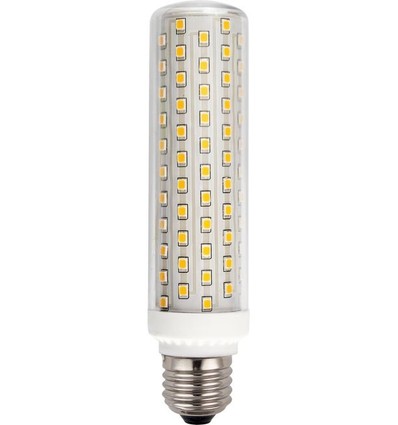 E27 15W dæmpbar LED rørpære - 14,9cm, 2100lm, klar glas