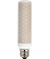 E27 15W LED rørpære 14,9cm - 1600lm, dæmpbar, opal glas, AC/DC