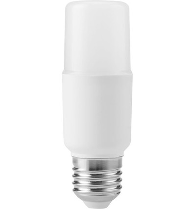 E27 7W LED Stick pære, 95-265V - 810lm, 10,8cm, opal glas