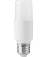 E27 7W LED Stick pære, 95-265V - 810lm, 10,8cm, opal glas