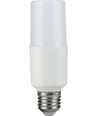 E27 9W LED Stick pære, 95-265V - 12,5cm, 1180lm, 3000K, opal glas