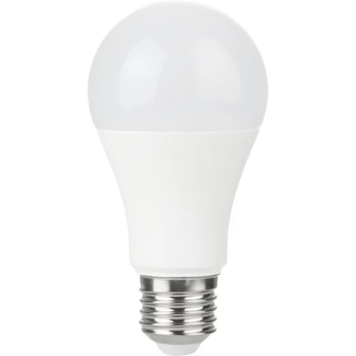 E27 10W LED pære, 12-60V - A60, 810lm, opal glas, AC/DC