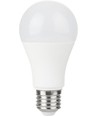E27 10W LED pære, 12-60V - A60, 810lm, opal glas, AC/DC
