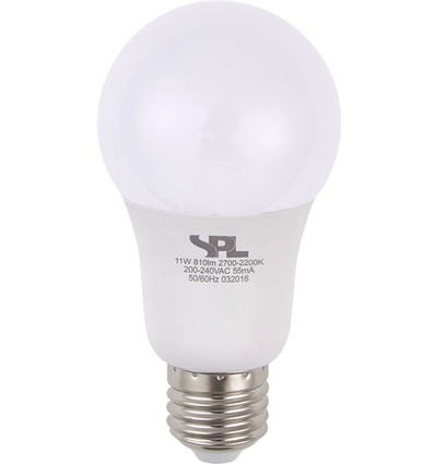 E27 11W dæmpbar LED pære - DimToWarm, 2000-2700K, A60, opal glas, 810lm