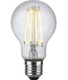 E27 8,5W dæmpbar LED pære - A60, filament, klar glas, 1000lm, 2700K