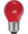 E27 1W LED kronepære - G45, rød, Party Colour Premium