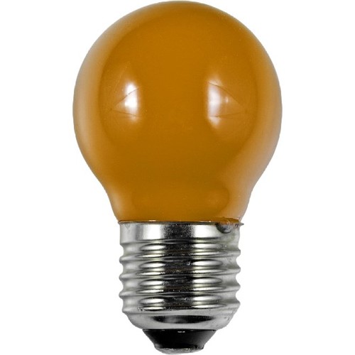 E27 1W LED kronepære - G45, Orange, Party Colour Premium
