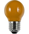 E27 1W LED kronepære - G45, Orange, Party Colour Premium