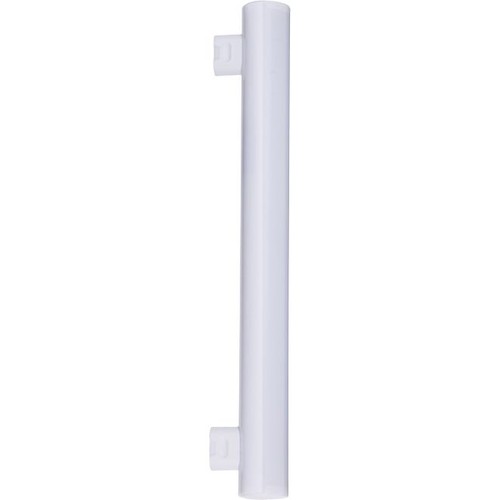 7W LED S14s T30 rørpære - 470lm, 2700K, opal glas